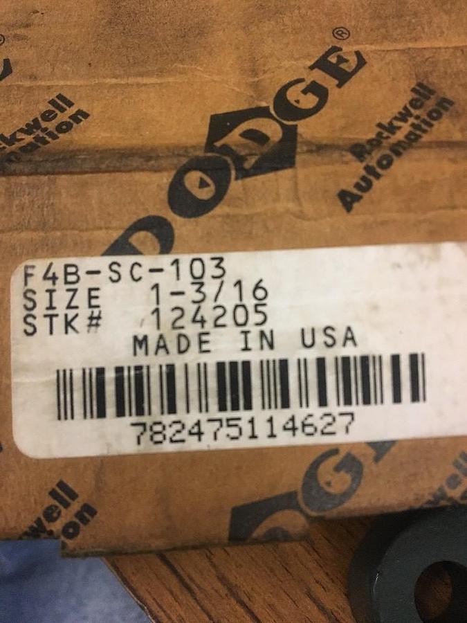 Dodge,F4B-SC-103,4-Bolt Flange Bearing 3/16 IN Bore