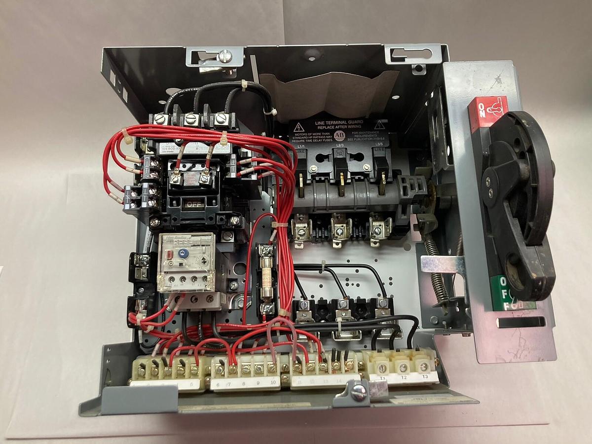 Used Allen-Bradley,2100 2112,Size 1 Fused MCC 12 Inch Starter Bucket