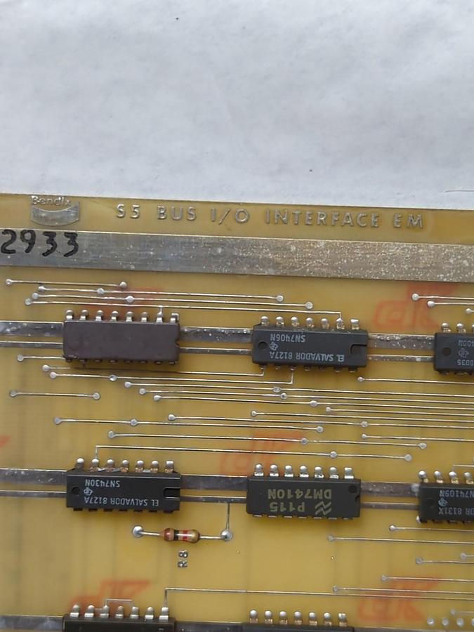 Used BENDIX,3728918E,S5 BUS I/O INTERFACE EM CIRCUIT BOARD PRE-OWNED