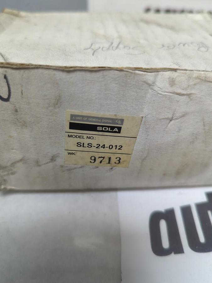 SOLA,SLS-24-012,POWER SUPPLY 24 VDC NOS