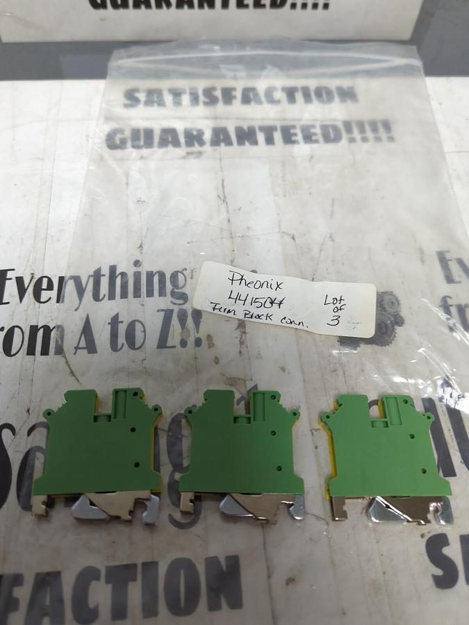 PHEONIX,441504,TERMINAL BLOCK CONNECTOR LOT OF 3 NOS
