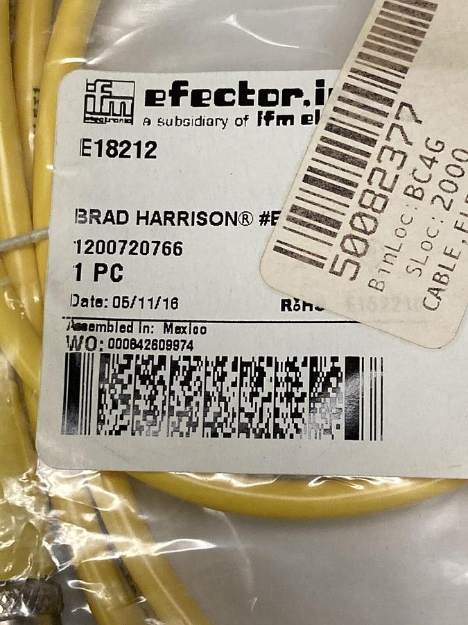 IFM Efector,E18212,Female Cordset