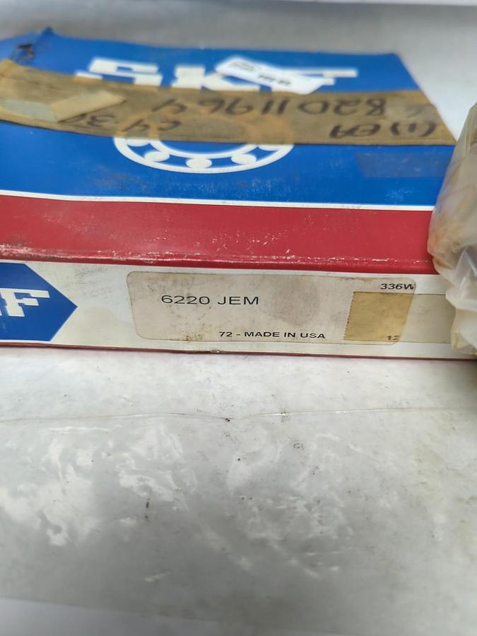 SKF,220 JEM,DEEP GROOVE BALL BEARING NOS