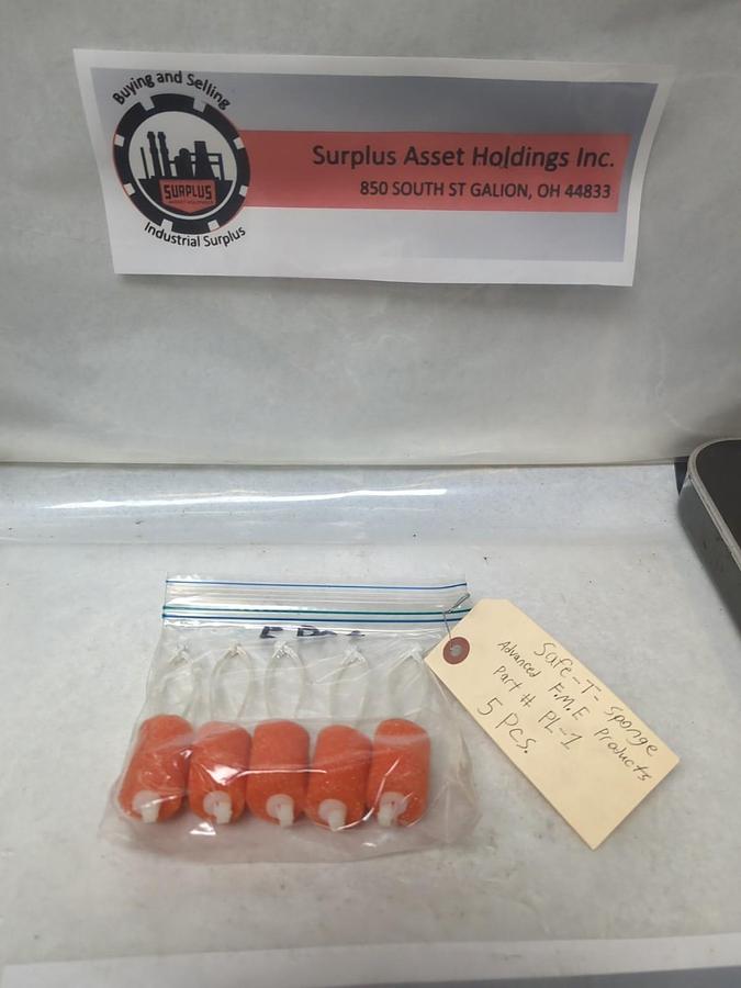 ADVANCED F.M.E.,PL-1,SAFE-T-SPONGE LOT OF 5 NOS