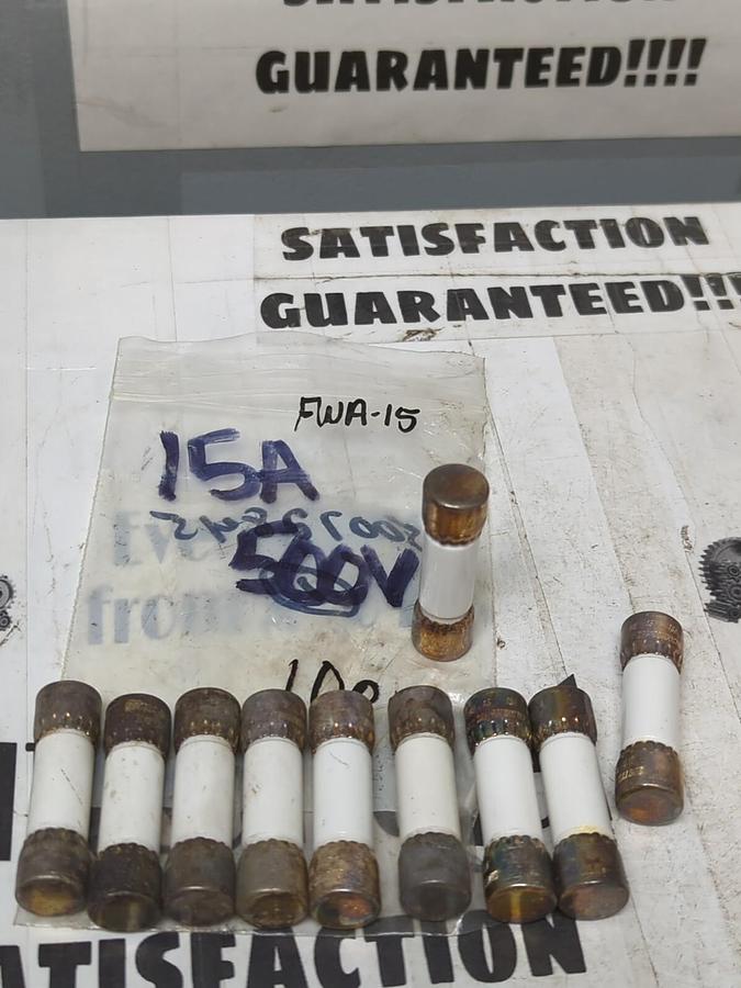 BUSSMANN,FWA15,SEMI-CONDUCTOR 15 AMP FUSES LOT OF 10 NOS