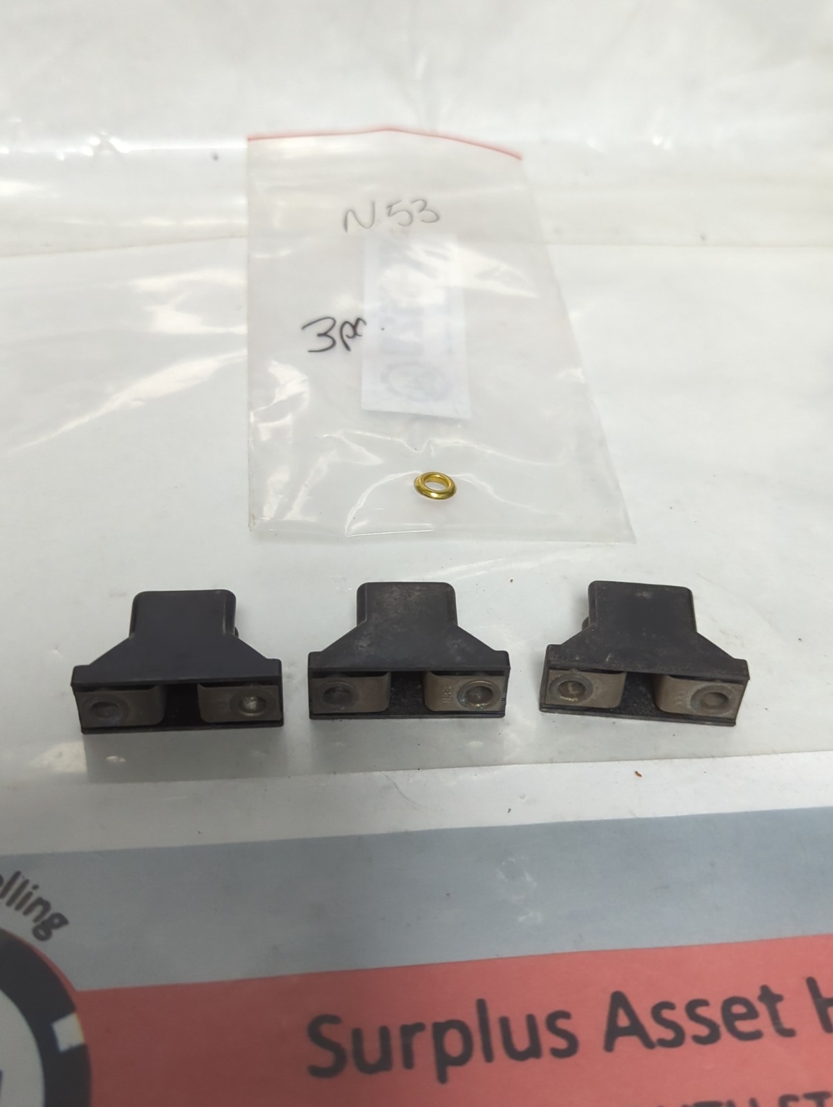 Used ALLEN BRADLEY,N53,THERMAL OVERLOAD PROTECTION HEATER ELEMENT LOT OF 3 PRE-OWNED