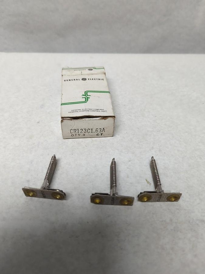 GENERAL ELECTRIC,CR123C1.63A,THERMAL HEATER ELEMENTS BOX OF 3 NOS