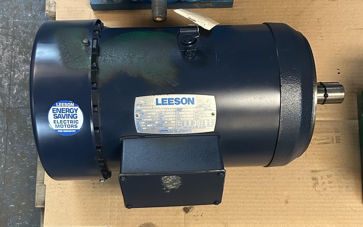 Used LEESON,140109.00,MOTOR 10HP 208-230/460V 1740RPM 3PH L215TC FRAME