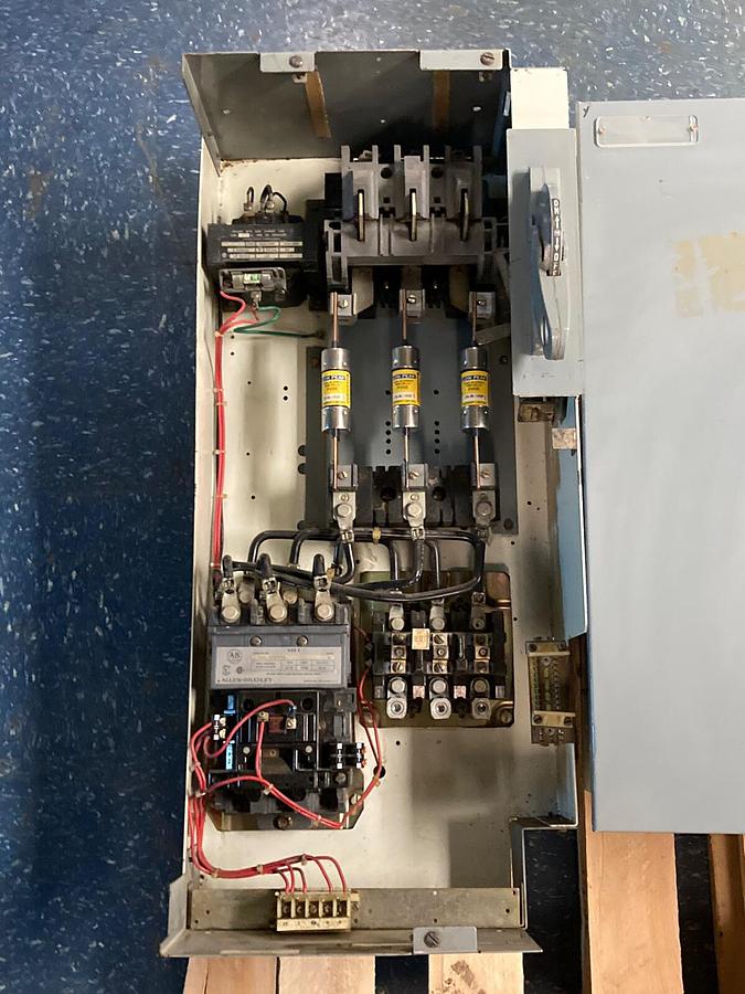 Used Allen-Bradley,2100 2112B,Size 3  Fused MCC 32 INCH Starter Feeder Bucket