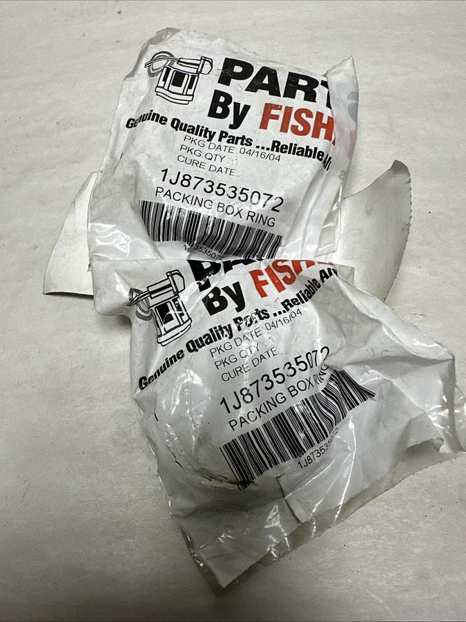 Used Fisher,1J873535072,Packing Box Ring 1-1/4 Stem x 2 LOT of 3