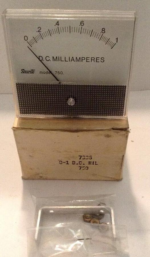 Shurite,750,D.C. Milliamperes Gauge Model 750