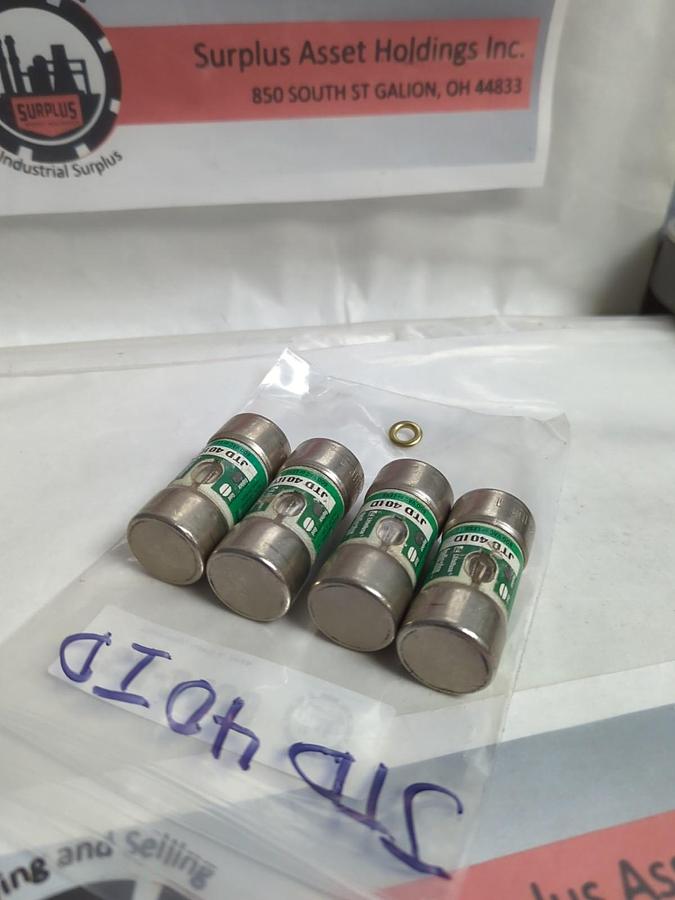 Used LITTELFUSE,JTD40ID,INDICATOR 40 AMP FUSE LOT OF 4 PRE-OWNED