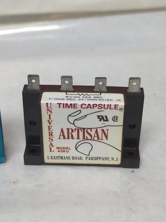ARTISAN,438 U,TIME CAPSULE 1-1000 SEC 24-240V AC/DC 1 AMP NOS