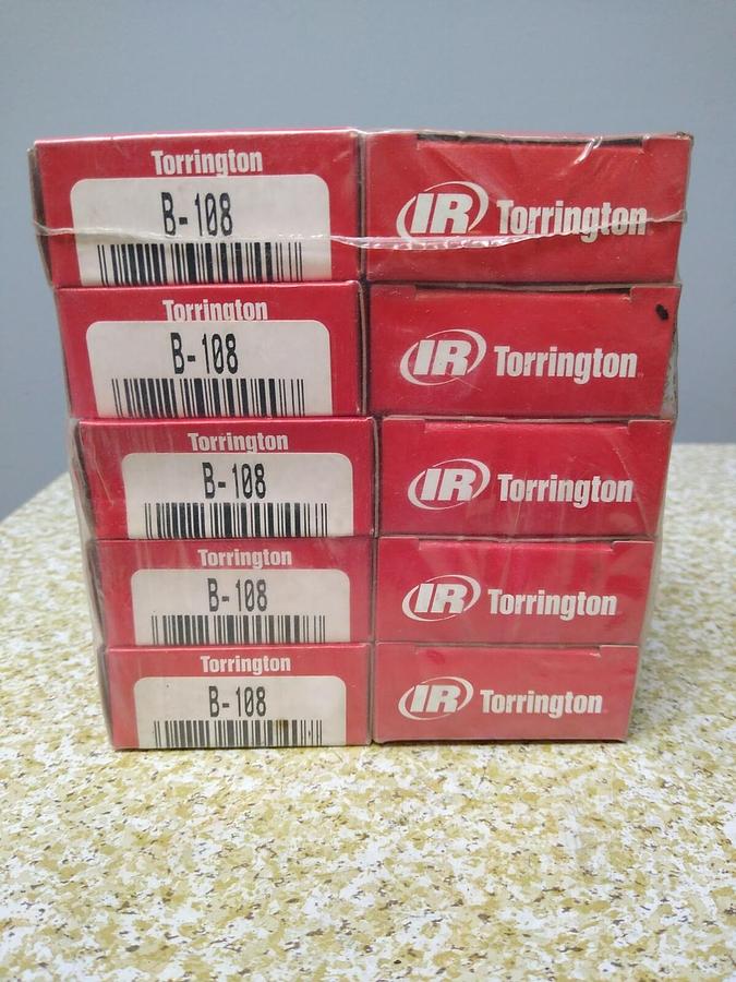 Used Torrington,B-108,Needle Roller Bearing Lot Of 10 NOS