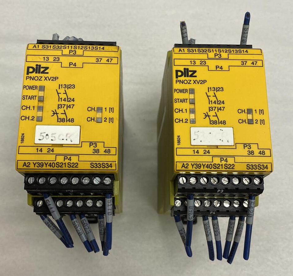 Used PILZ,PNOZ XV2P 24VDC,Saftey Relay LOT OF 2
