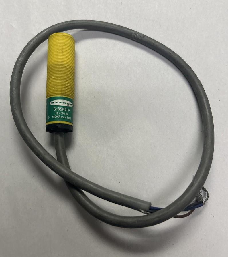 Used BANNER,S18SN6LP,PHOTOELECTRIC SENSOR