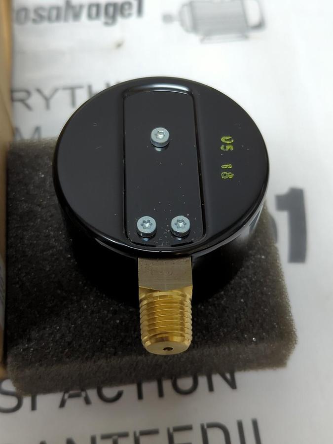 NOSHOK,25-200-60-INH20-MCMASTER,1/4IN  NPT BOTTOM CONN. 2-1/2 IN DIAPHRAM GAUGE