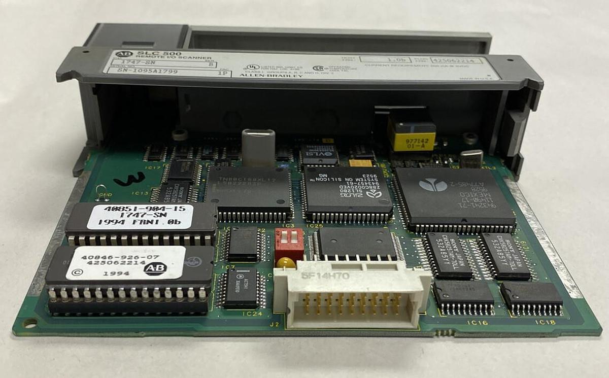 Used Allen-Bradley,1747-SN,Series B SLC500 Remote I/O Scanner Module
