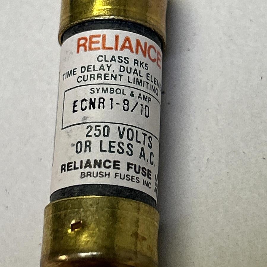 RELIANCE,ECNR1-8/10,FUSE 1.8A 250V LOT OF 3 NOS