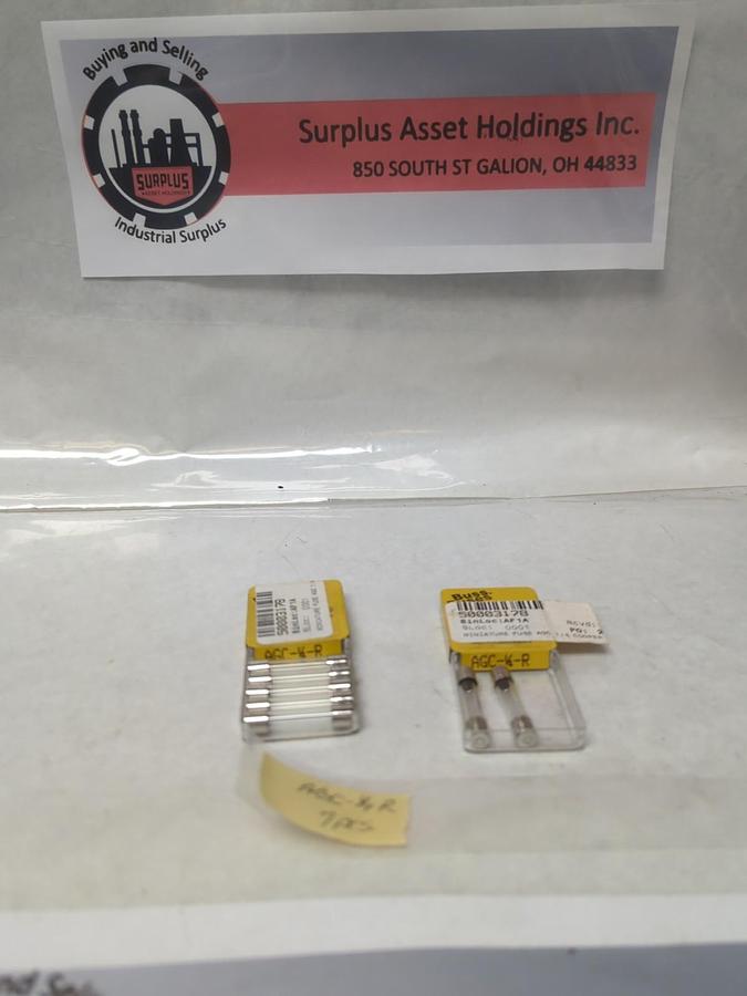 COOPER BUSSMANN,AGC-1/4-R,FAST ACTING 1/4 AMP FUSE LOT OF 7 NOS