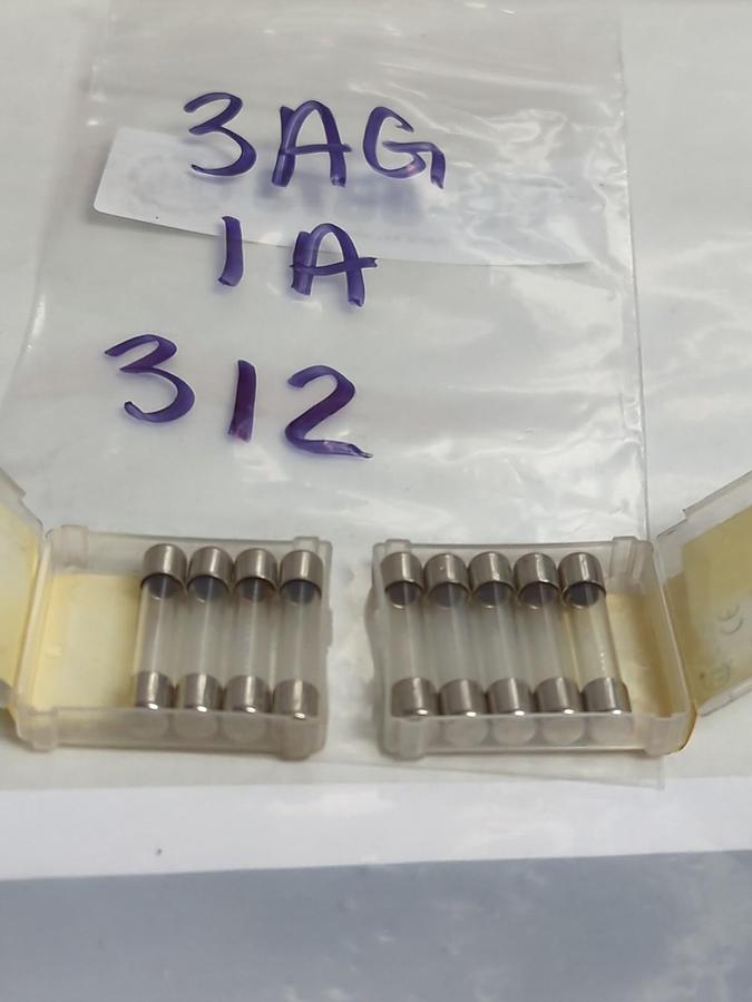 LITTELFUSE,3AG-1A-312,1 AMP FUSE LOT OF 9 NOS