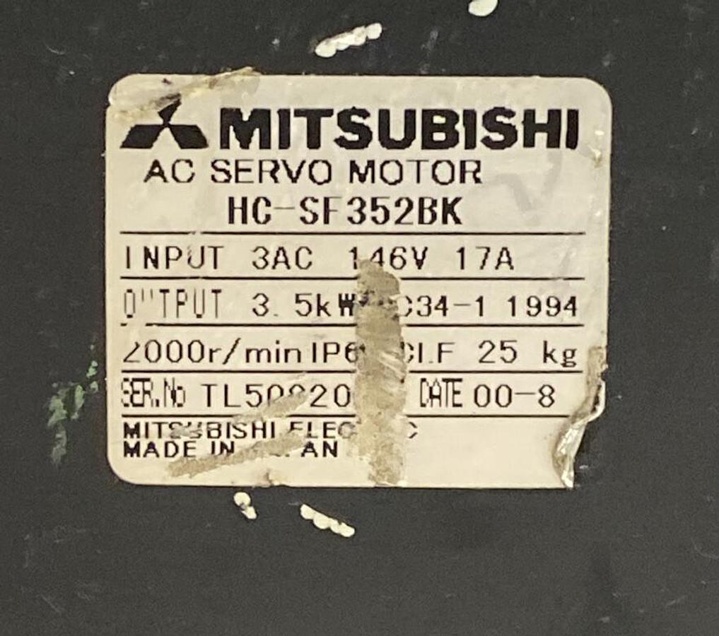 Used Mitsubishi,HC-SF352BK,AC Servo Motor