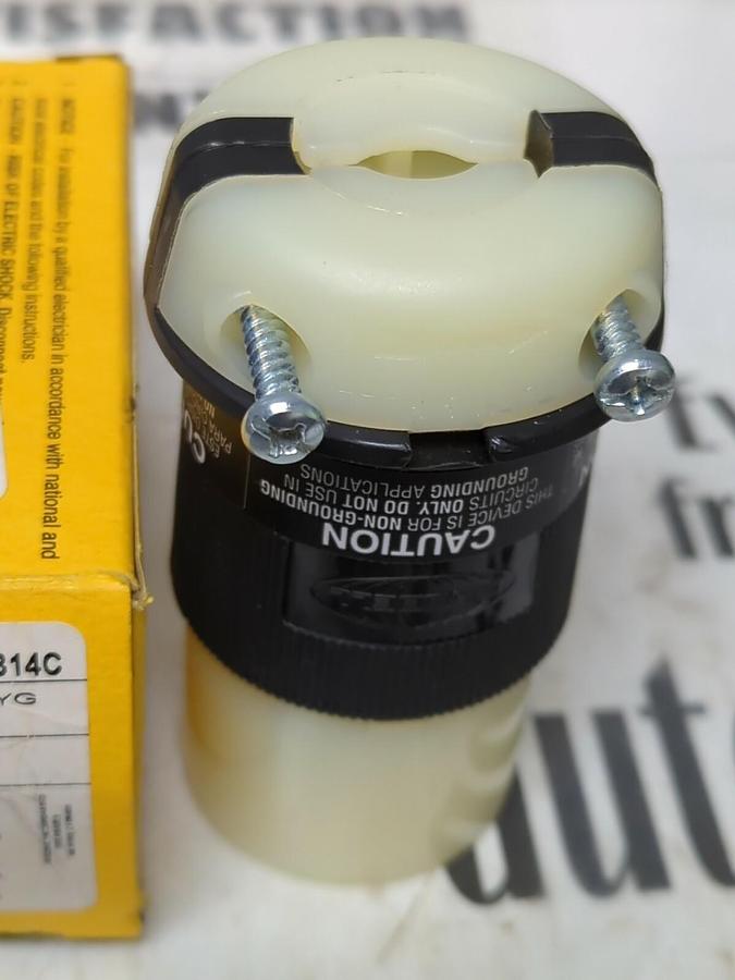 HUBBELL,HBL7314C,TWIST LOCK CONNECTOR 3-POLE 4-WIRE 20 AMP NOS