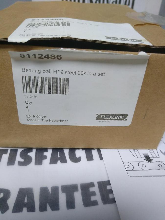 FLEXLINK,5112486,BALL BEARING H19 STEEL 20X IN A SET/ LOT OF 20 NOS