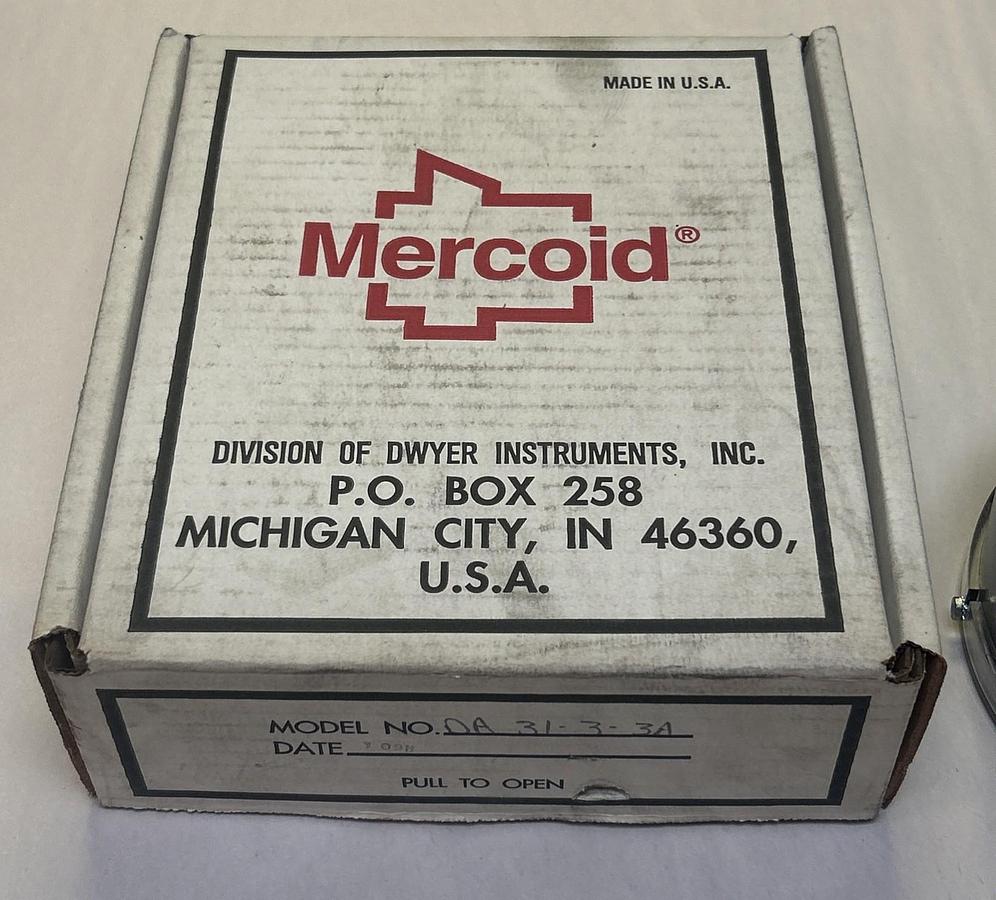 MERCOID,DA-31-3-3A,PRESSURE SWITCH NOS