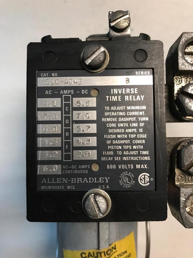 Allen Bradley,810-A04B,Inverse Time Relay NOS