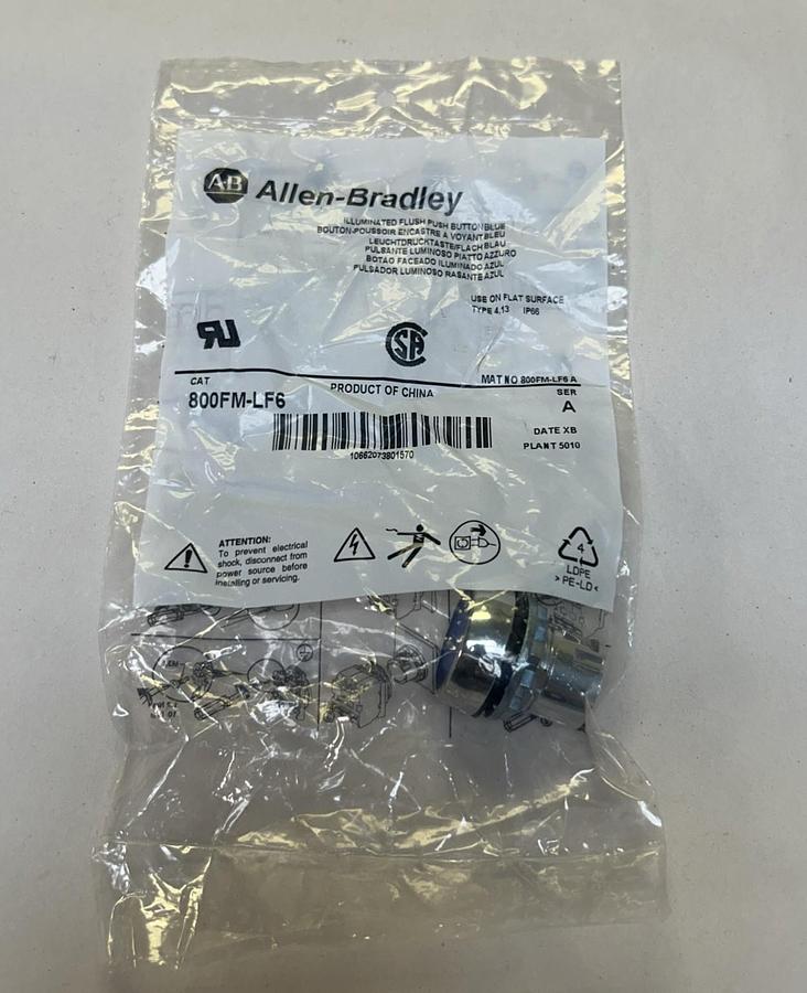Used ALLEN BRADLEY,800FM-LF6,SER A PUSHBUTTON NEW