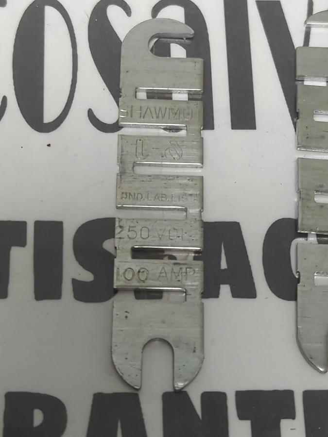 CHASE-SHAWMUT,RL-100,FUSE RENEWAL LINKS 100 AMP/250V LOT OF 10 NOS