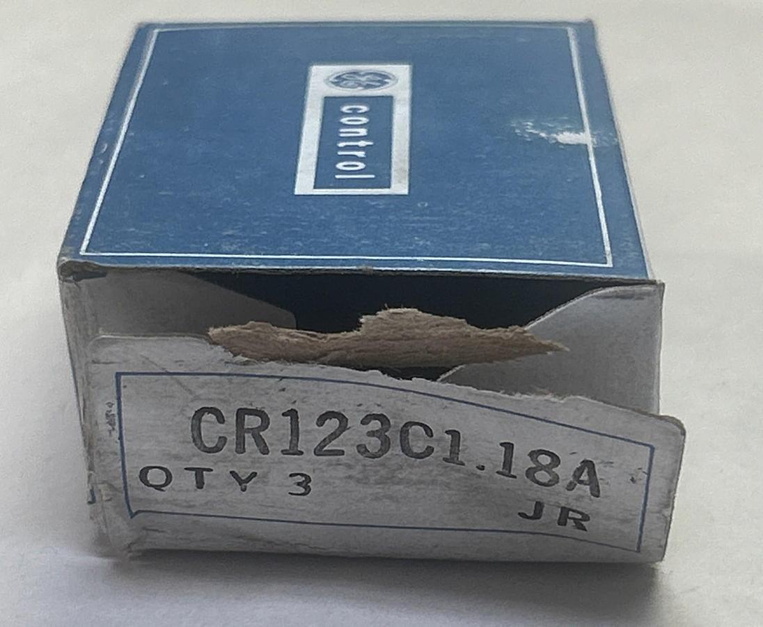 GENERAL ELECTRIC,CR123C1.18A,THERMAL OVERLOAD HEATER ELEMENT LOT OF 3 NOS