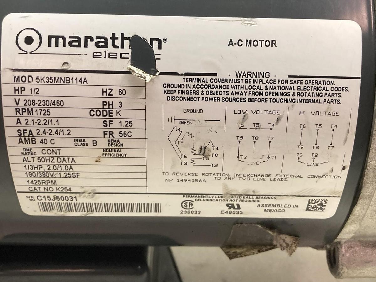 Used BOSTON GEAR,F71050BS1,GEAR REDUCER 1/2HP 1725RPM 50 RATIO