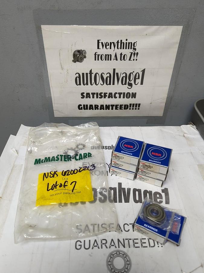 NSK,6200ZZC3,BALL BEARINGS LOT OF 7 NOS