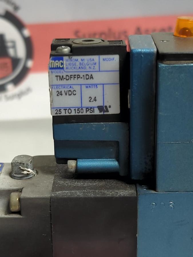Used MAC VALVES,PR82A-AABA/82A-AC-TM-DFFP-1DA,SOLENOID VALVE ASSEMBLY PRE-OWNED