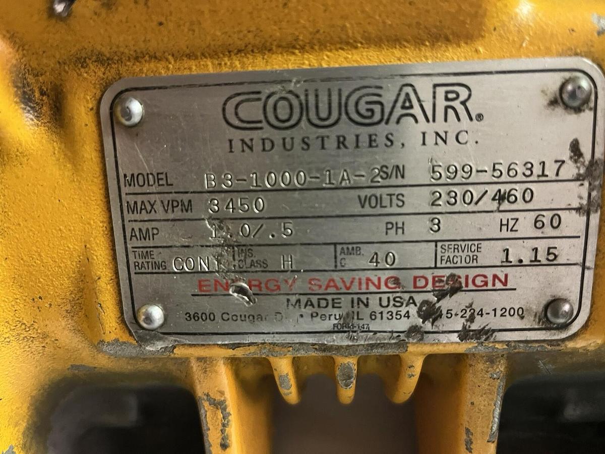 Used COUGAR,B3-1000-1A-2,BALL VIBRATOR