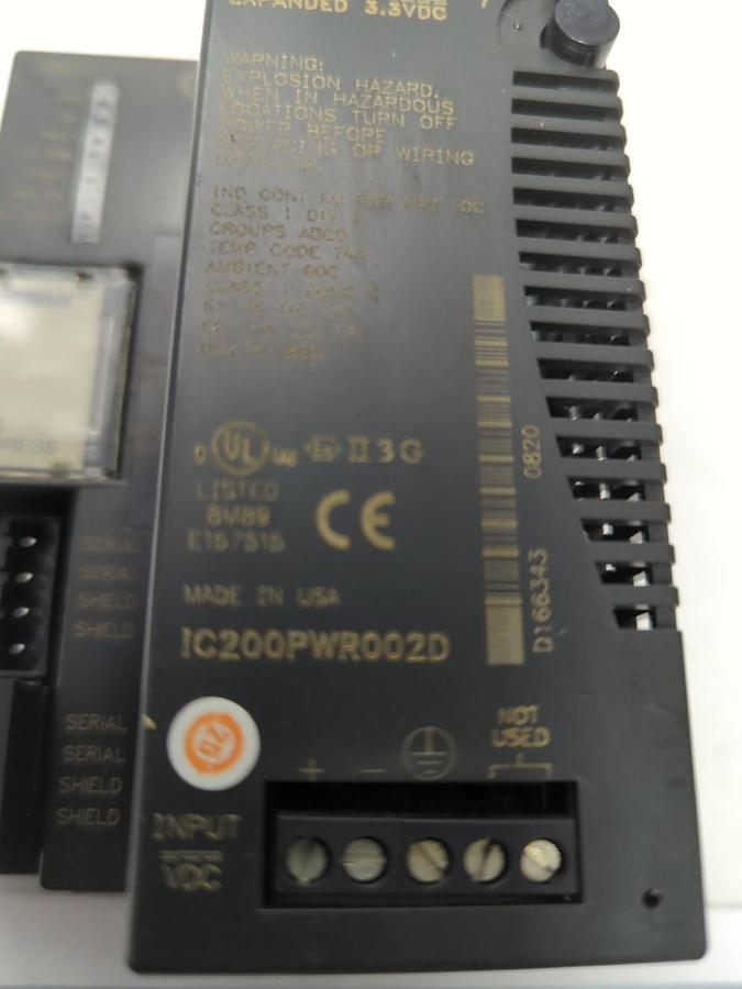 Used GE FANUC,IC200PWR002D,VERSAMAX EXPANDED POWER SUPPLY UNIT PRE-OWNED