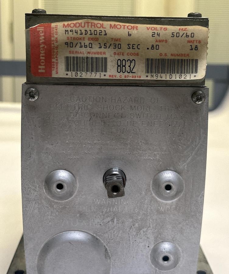 Used HONEYWELL,M941D1021,MODUTROL MOTOR
