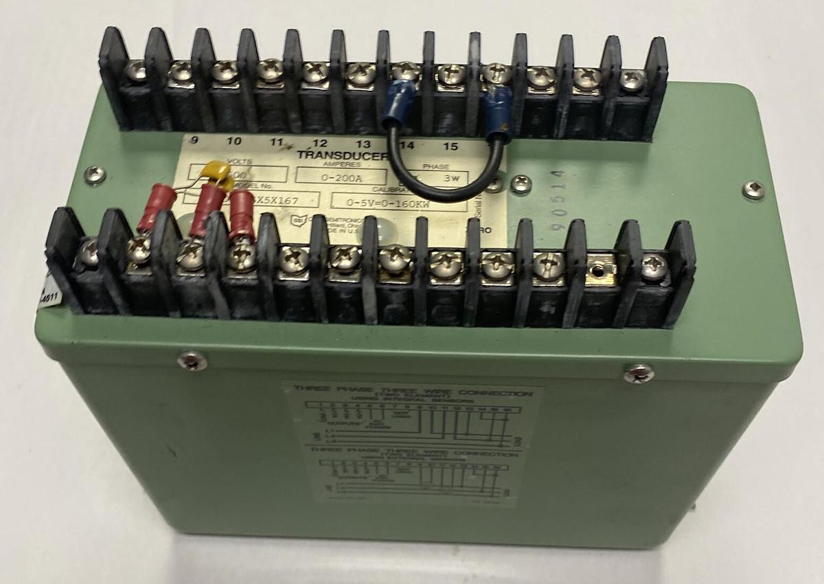 Used Ohio Semitronics,PC20-006X5X167,Transducer 0-200A 0-600V