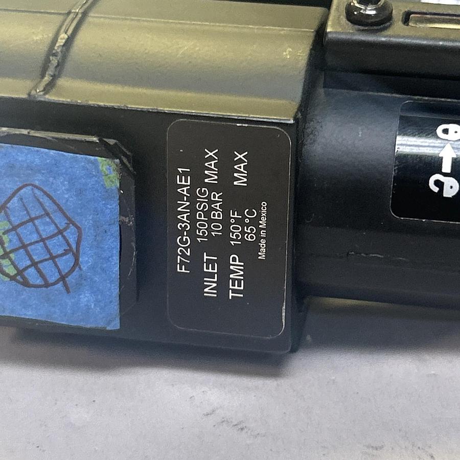 Used NORGREN,L72C-3AP-QEN / F72G-3AN-AE1,LUBRICATOR FILTER ASSEMBLY