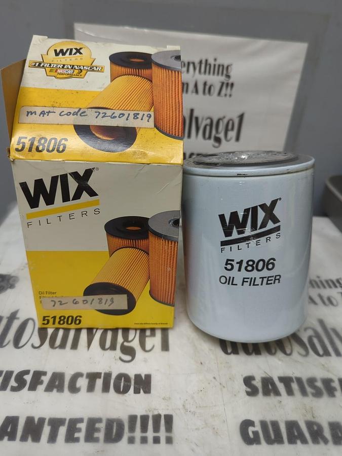 Used WIX,51806,OIL FILTER NEW