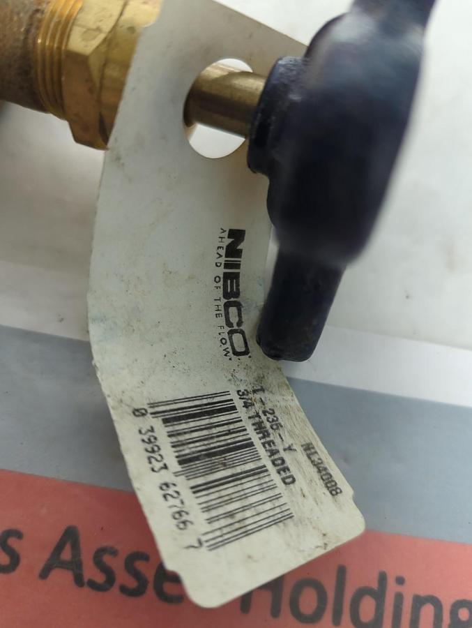 NIBCO,T-235-Y 3/4,TEFLON DISC GLOBE VALVE 3/4 INCH NOS