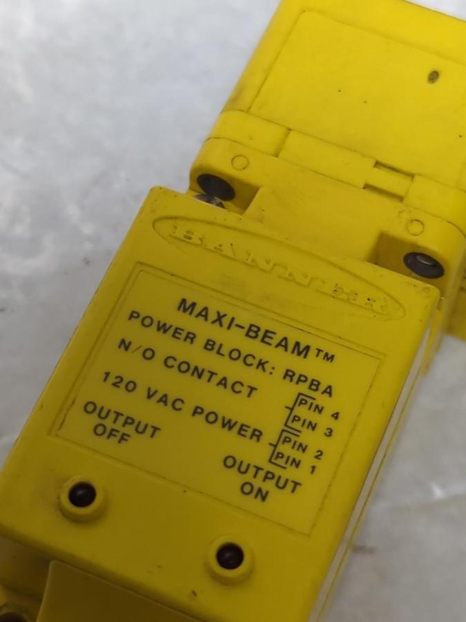 Used BANNER,RPBA,MAXI-BEAM POWER BLOCK WITH RSBDSR SENSOR PRE-OWNED