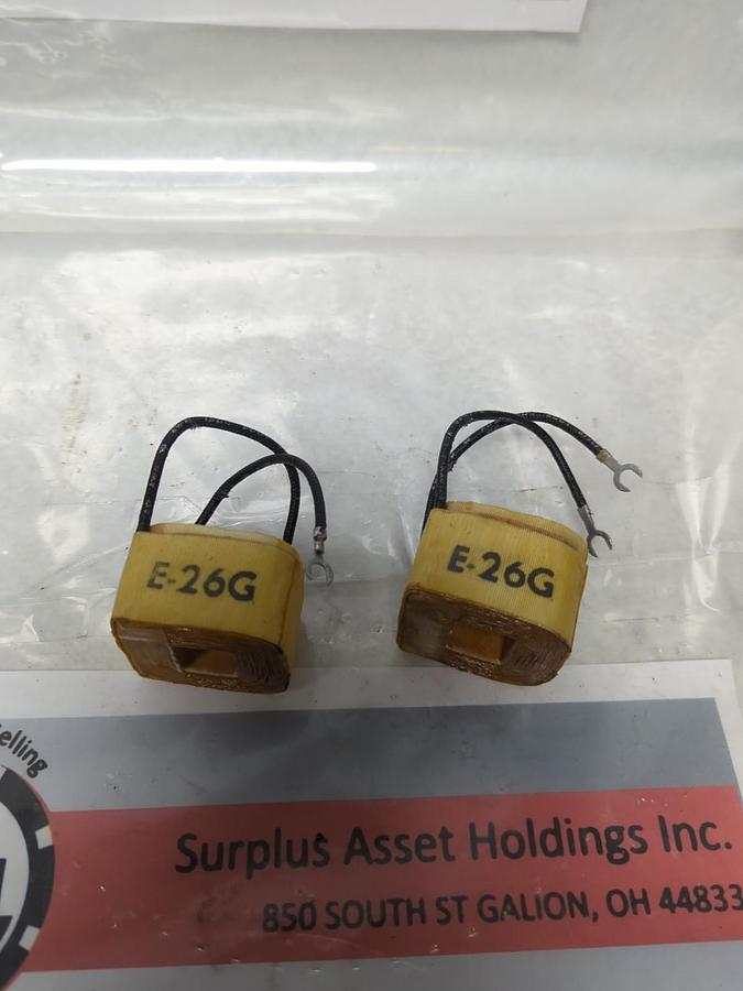 Used UNBRANDED,E-26G,COIL LOT OF 2 PRE-OWNED