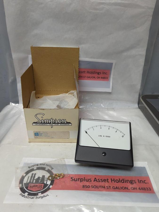 SIMPSON,1329,PANEL METER 0-10 NOS