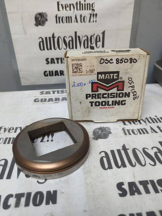 MATE,2.00+.030,SQUARE HOLE PUNCH PRESS TOOL NOS