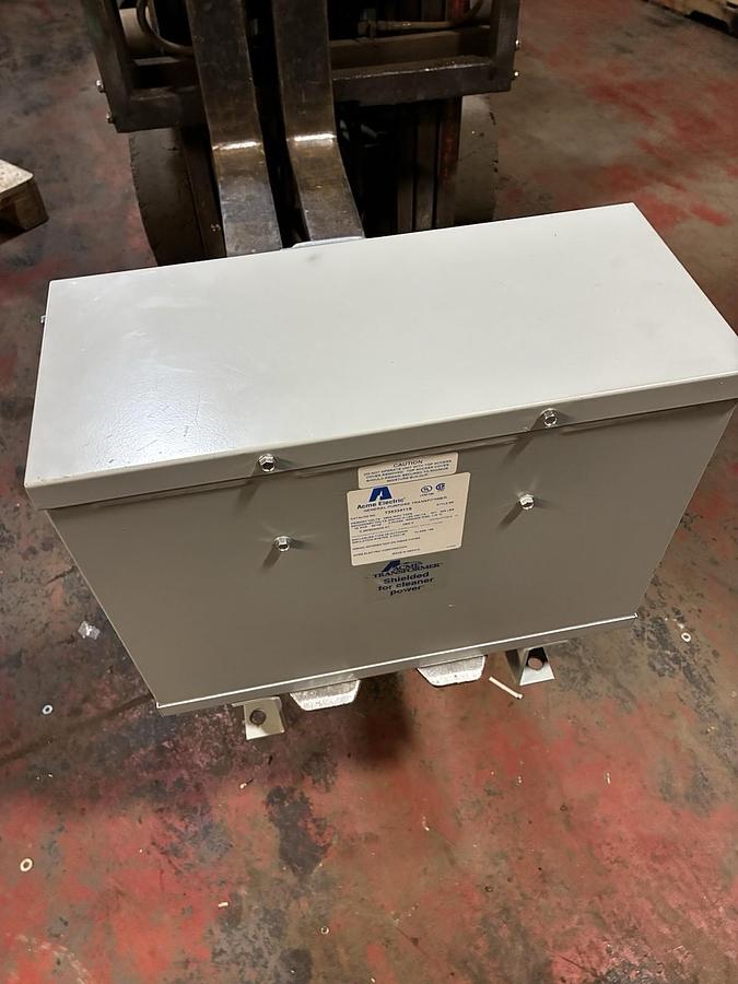 Used ACME,T3533411S,TRANSFORMER 15 KVA HV 480D LV 240/120V 3PH
