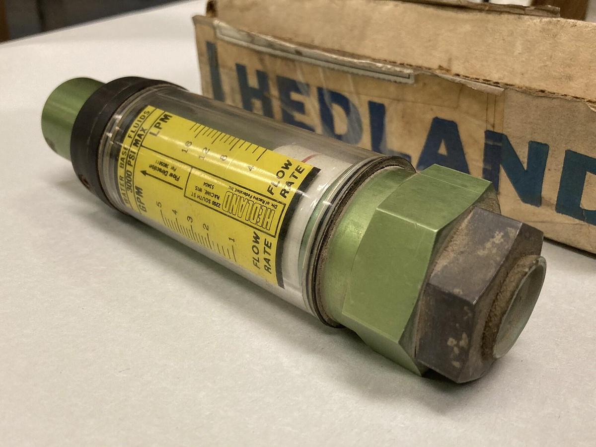 Hedland,H613-002,Water Flow Meter 1/2 IN NPTF 3000 PSI Max