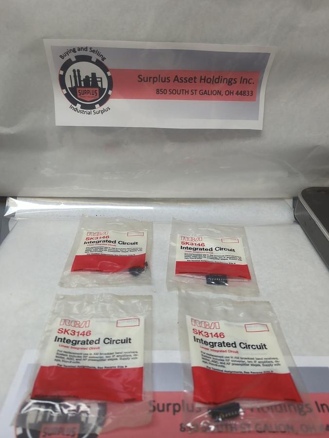 RCA,SK3146,LINEAR INTEGRATED CIRCUIT LOT OF 4 NEW